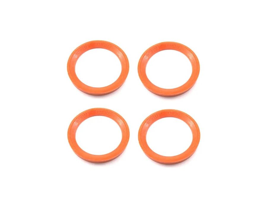 Kit 4 Anéis Centralizadores VW Laranja – Ajuste Ideal para Rodas Mangels, Vaska e Krmai 72,5mm