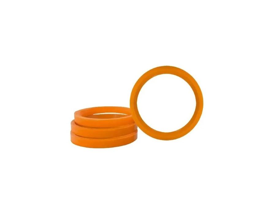 Kit 4 Anéis Centralizadores VW Laranja – Ajuste Ideal para Rodas Mangels, Vaska e Krmai 72,5mm