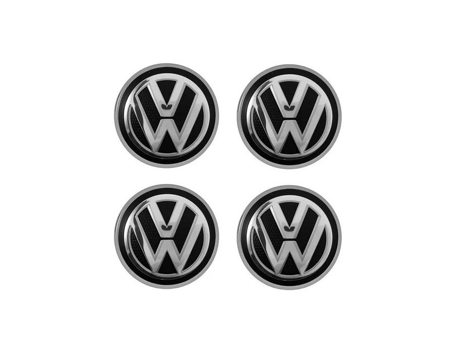Kit 4 Calotinhas Centro de Roda VW Gol G6 – Encaixe Krmai/Wsw + Visual Renovado nas Rodas
