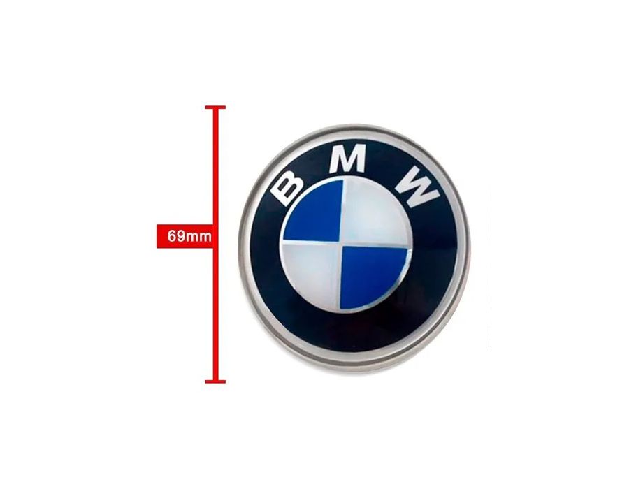 Kit 4 Calotinhas Miolo de Roda BMW com Emblema Azul – Encaixe Perfeito Para Rodas Originais
