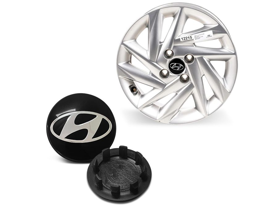 Kit 4 Calotinhas HB20 2020 a 2024 – Encaixe Perfeito nas Rodas Originais Hyundai