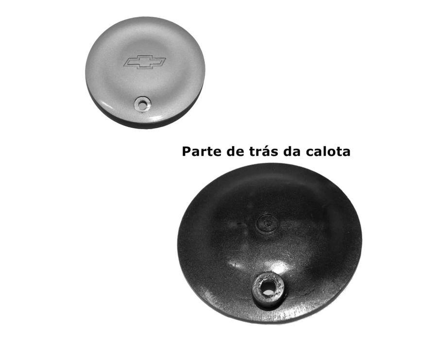 Kit 4 Calotas GM Corsa Esfirra Prata – Encaixe com Parafuso e Visual Original Garantido