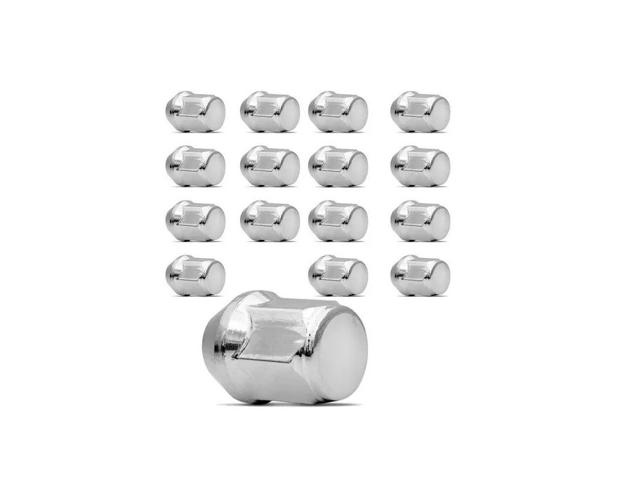 Kit 4 Porcas Cromadas Honda – Ideal para Fit, City, Civic e Accord com Rodas de Liga Leve