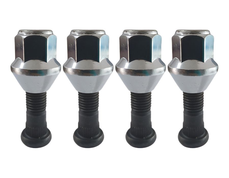 Kit 4 Prisioneiros + 4 Porcas Ford GLX – Encaixe Perfeito e Segurança para New Fiesta, Ka e EcoSport