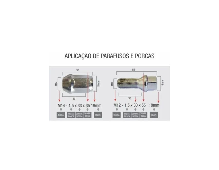 KIT 16 PORCAS GM 35MM