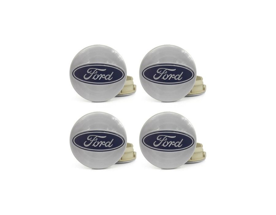 KIT 4 CALOTINHA FORD PRATA
