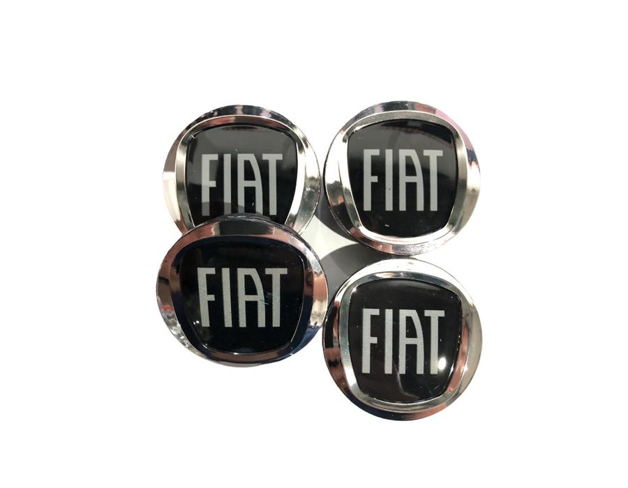 KIT 4 CALOTINHA FIAT ACRILICO BLACK MOTION