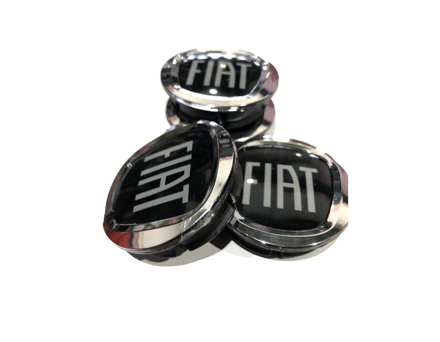 KIT 4 CALOTINHA FIAT ACRILICO BLACK MOTION