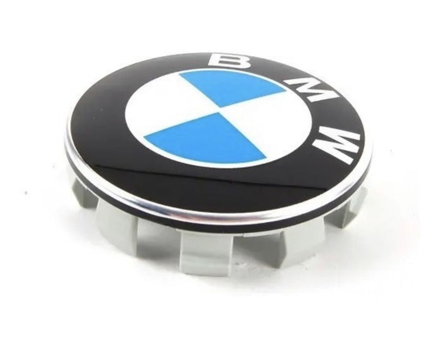 KIT 4 CALOTINHA BMW C/ EMBLEMA AZUL