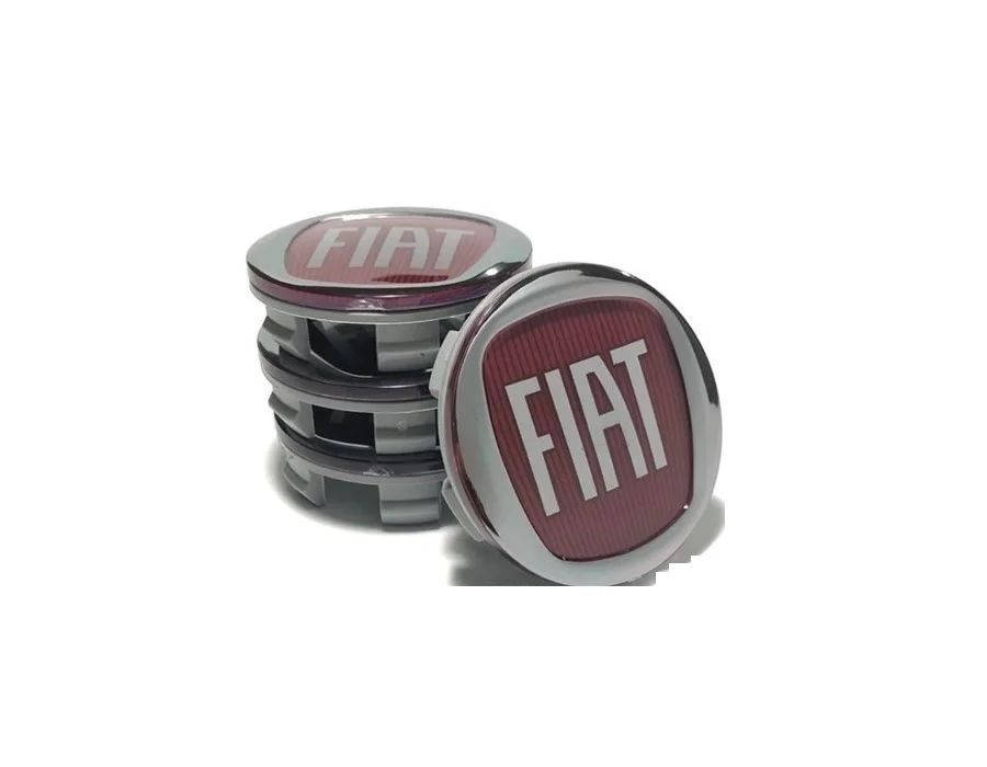 KIT 4 CALOTINHA FIAT TORO VERMELHO
