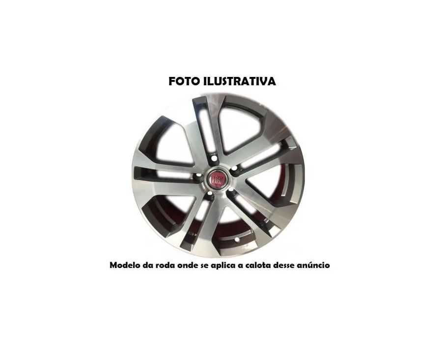 KIT 4 CALOTINHA FIAT TORO VERMELHO