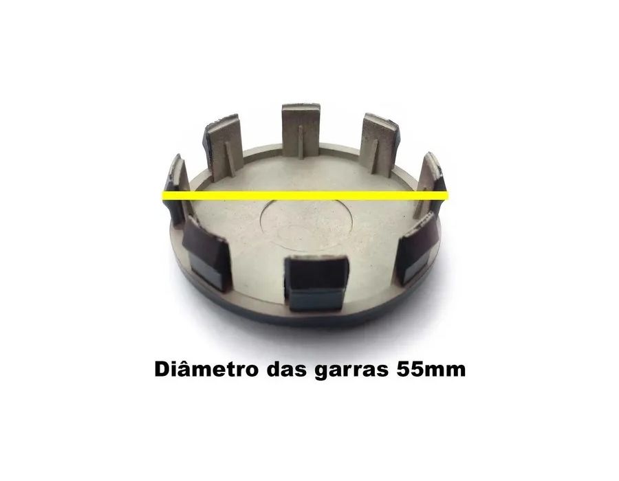 KIT 4 CALOTINHA MITSUBISHI TRITON PRETO C/ VERMELHO