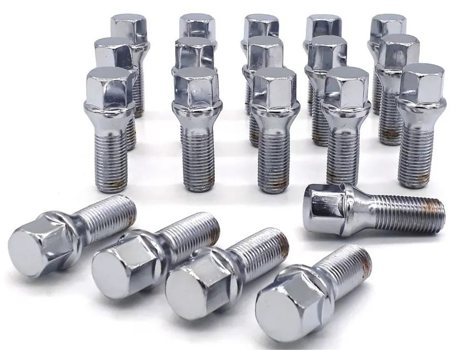 Kit 16 Parafusos Cromados Golf / Polo / T-Cross – Segurança e Estilo nas Rodas VW