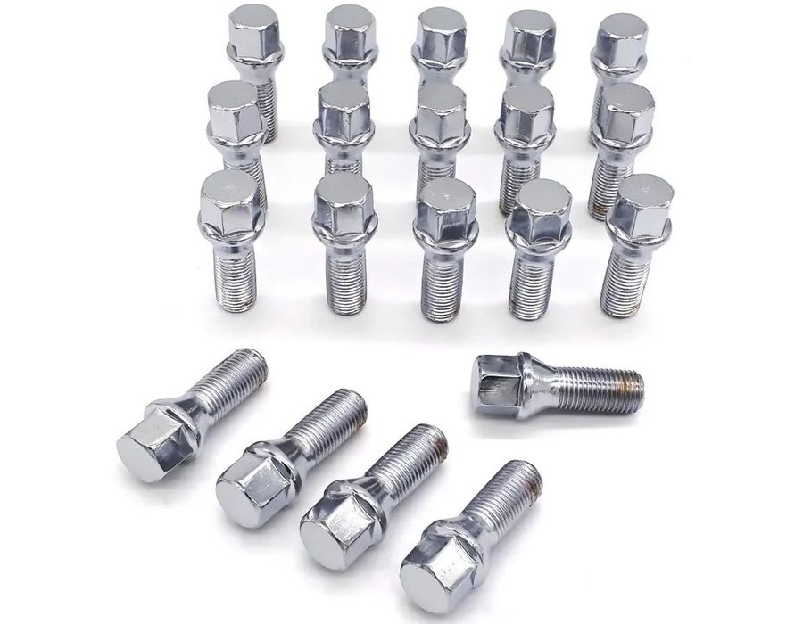 Kit 20 Parafusos Cromados VW Golf, Polo, T-Cross – Alta Fixação e Visual Premium
