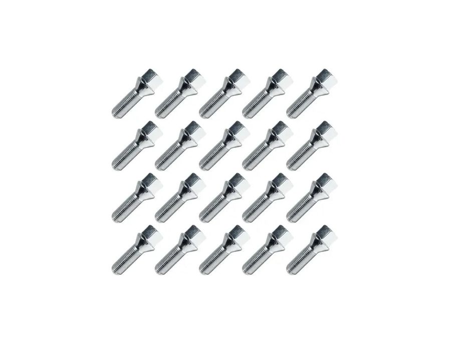 Kit 20 Parafusos Cromados Longos para VW Golf, Polo, Fox e Crossfox – Resistência e Qualidade