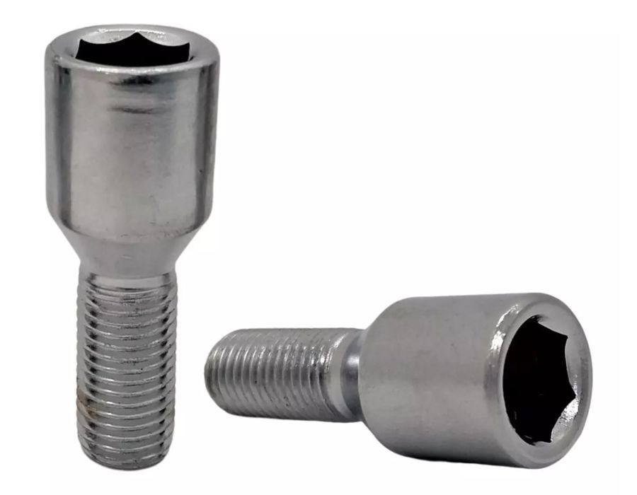 Kit 5 Parafusos Allen Cromados Fiat – Encaixe Perfeito para Rodas de Liga Leve