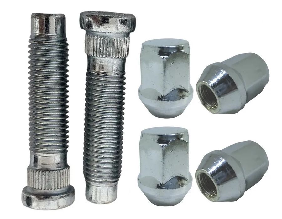 Kit 5 Prisioneiros + 5 Porcas Cromadas GM – Solução Completa para Fixação Segura nas Rodas