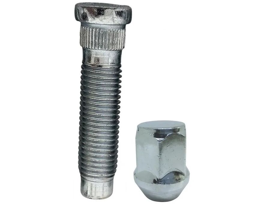 Kit 5 Prisioneiros + 5 Porcas Cromadas GM – Solução Completa para Fixação Segura nas Rodas