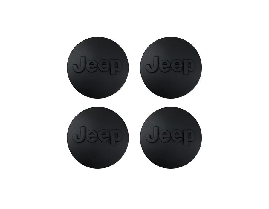 Kit 4 Calotinhas Jeep Preto Fosco – Visual Sofisticado para Renegade e Compass