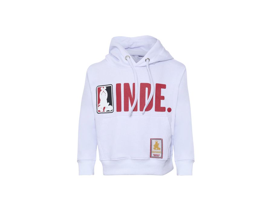 Agasalho Moletom Branco Infantil "INDE"