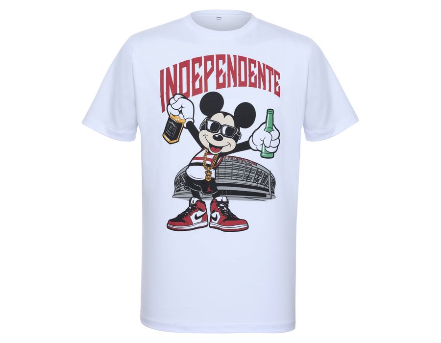 Camiseta Branca Estampa "INDEPENDENTE"