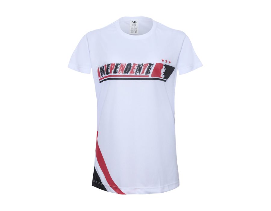 Camiseta Branca Feminina Estampa de Torcida Feminina