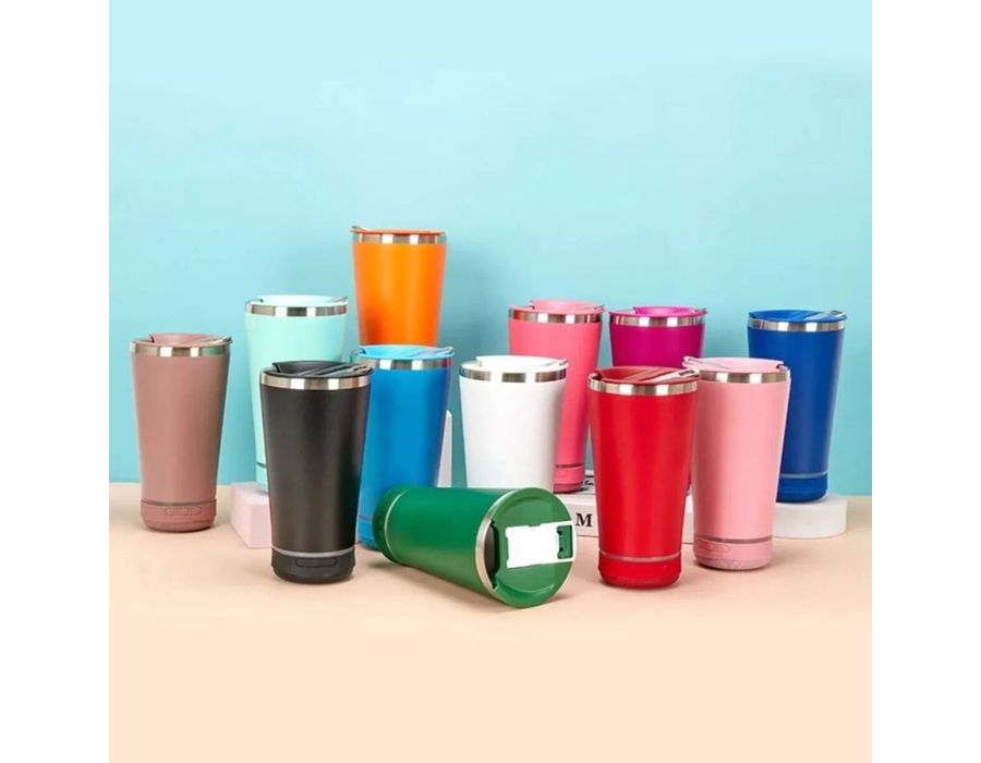 Copo Térmico Com Som Bluetooth