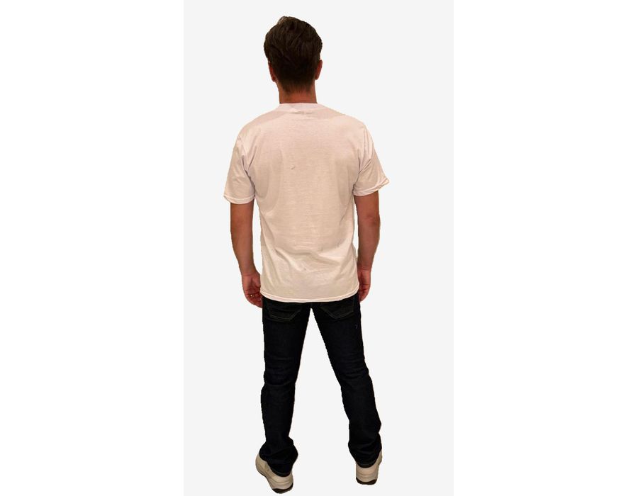Camiseta Masculina Básica Branca Algodão 30.1
