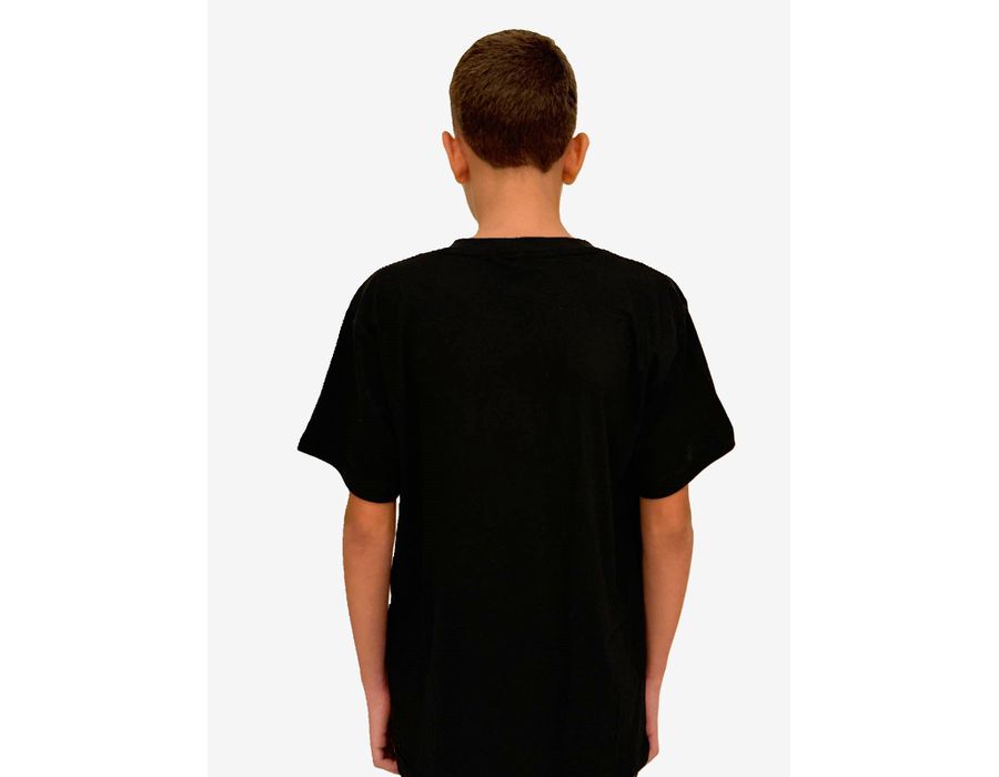Camiseta Masculina Básica Preta Algodão 30.1