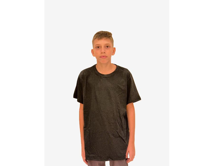 Camiseta Masculina Básica Preta Algodão 30.1