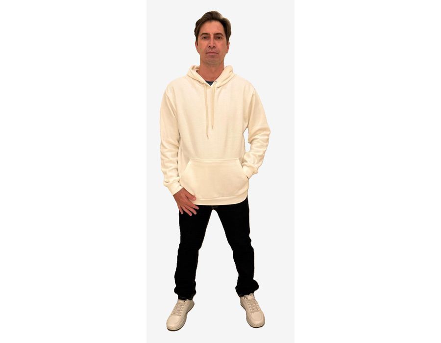 Moletom Masculino Off White Canguru Com Capuz