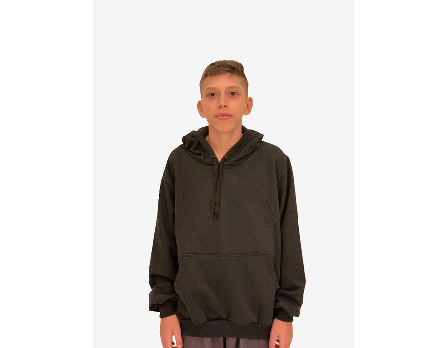 Moletom Masculino Preto Canguru Com Capuz