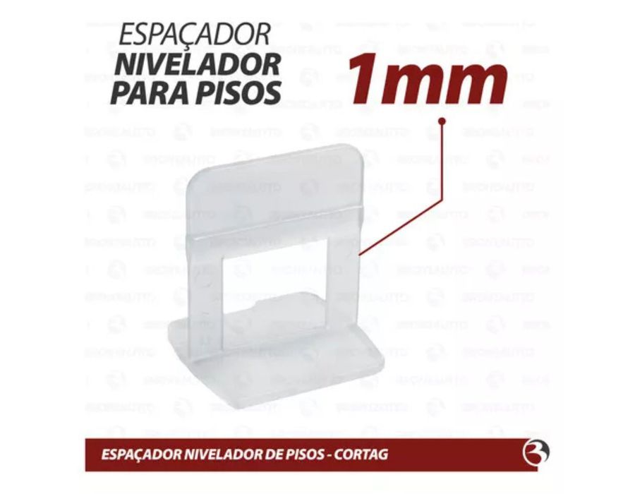 Espaçador Nivelador 1.0mm Com 50un