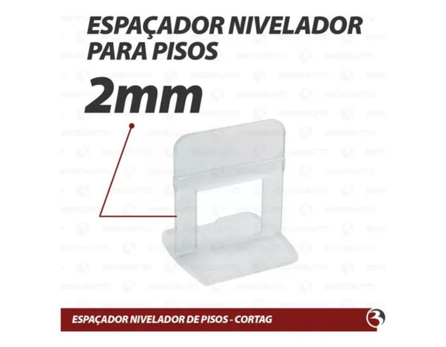 Espaçador Nivelador 2.0mm Com 50un