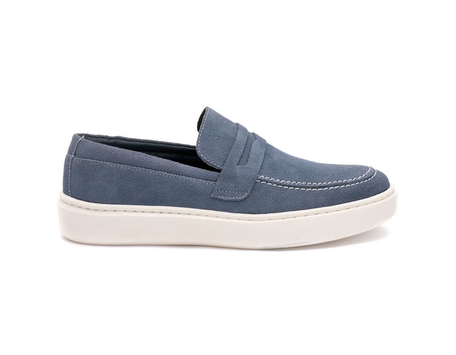 Sapato Masculino Casual Loafer Dublin em Camurça Moon