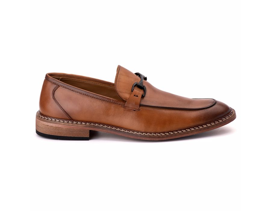 Sapato Masculino Loafer Nápoles em Couro Naturaly Whisky