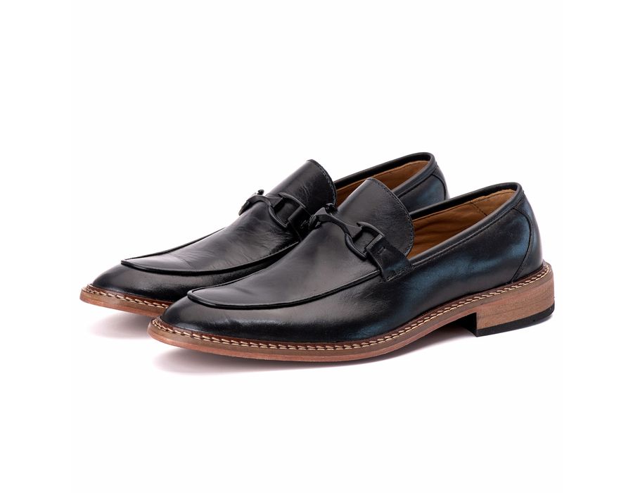 Sapato Masculino Loafer Nápoles em Couro Naturaly Preto