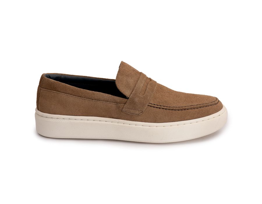 Sapato Masculino Casual Loafer Dublin em Camurça Rato
