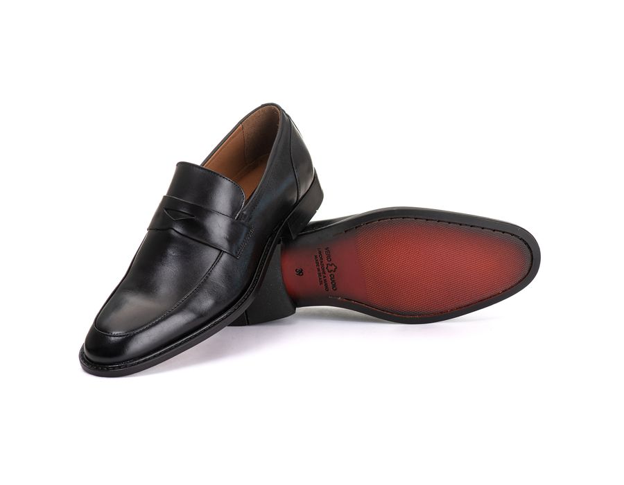 Sapato Social Masculino Loafer Mônaco em Couro Naturaly Preto