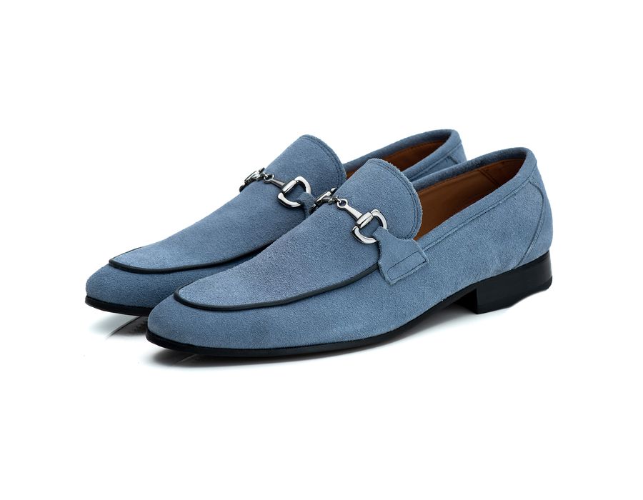 Mocassim Masculino Italiano Zara em Camurça Moon