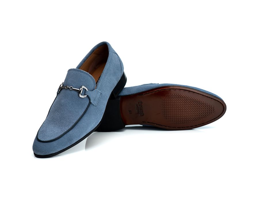 Mocassim Masculino Italiano Zara em Camurça Moon