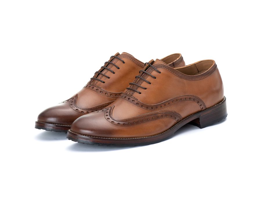 Sapato Oxford Masculino Tucson em Couro Naturaly Whisky