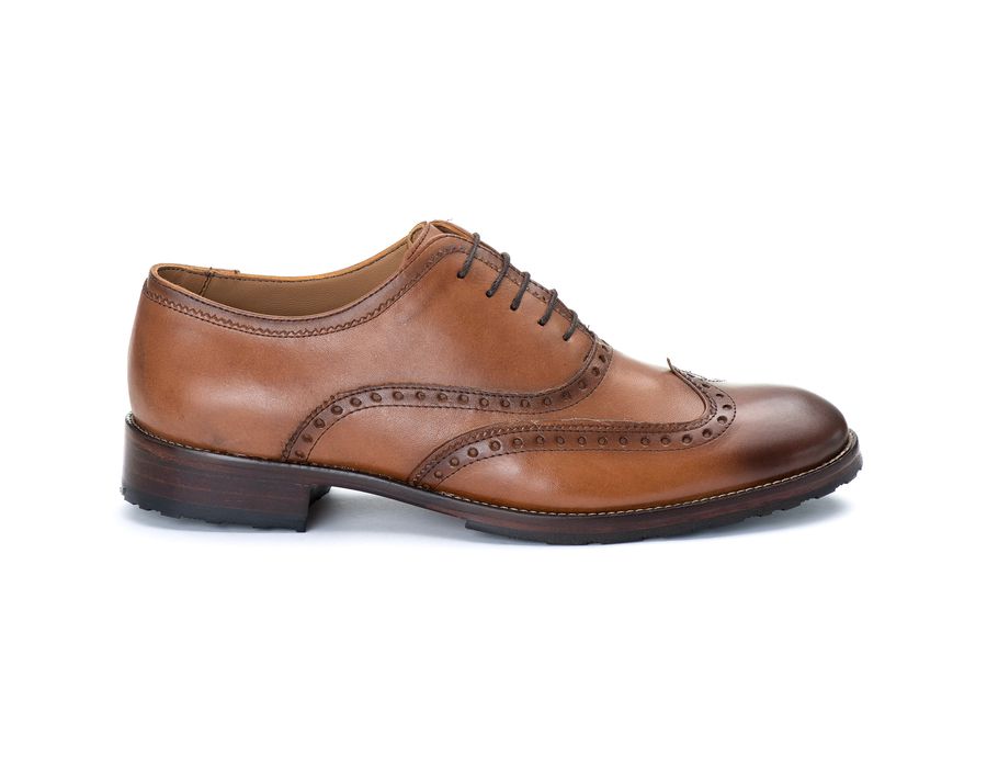 Sapato Oxford Masculino Tucson em Couro Naturaly Whisky