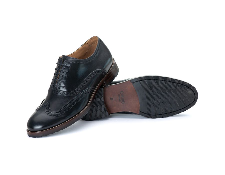 Sapato Oxford Masculino Tucson em Couro Naturaly Preto