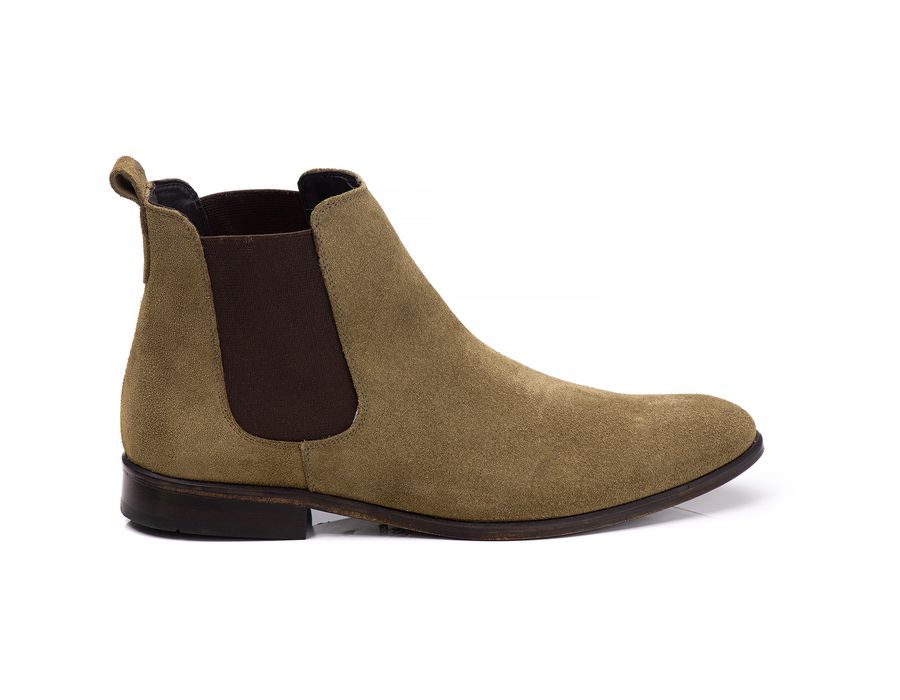 Bota Chelsea Masculina Alabama em Camurça Green