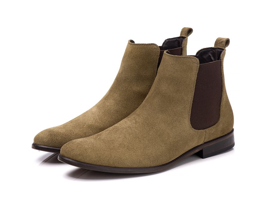 Bota Chelsea Masculina Alabama em Camurça Green