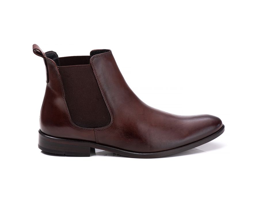 Bota Chelsea Masculina Alabama Naturaly Pinhão