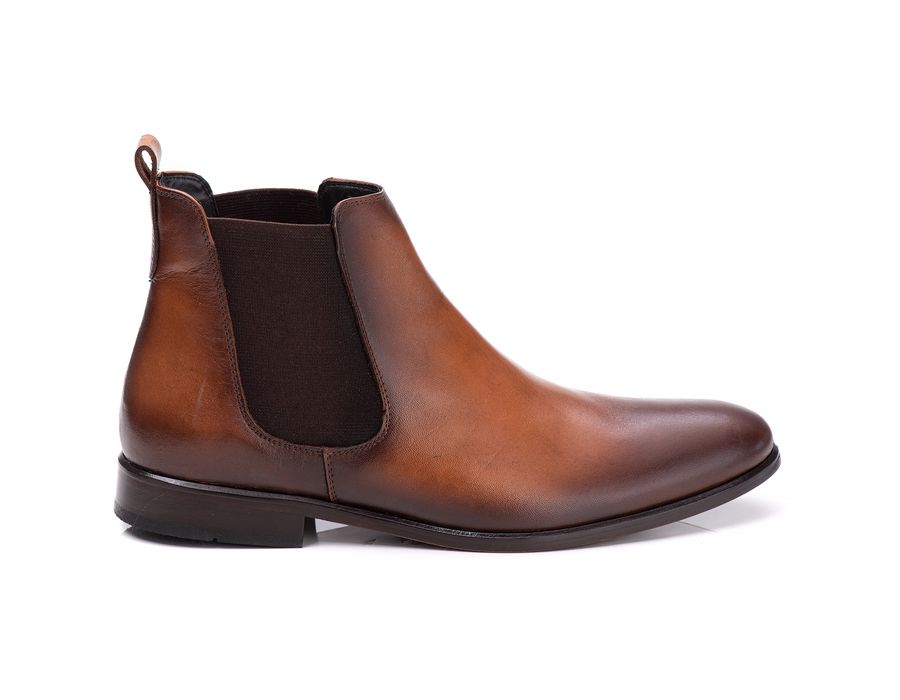 Bota Chelsea Masculina Alabama Naturaly Caramelo