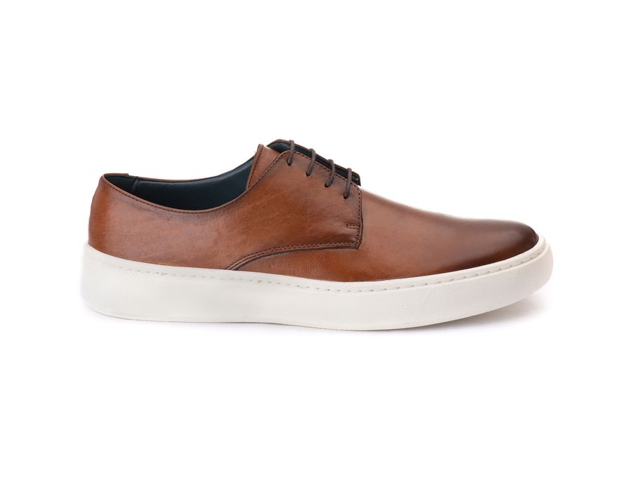 Sapato Masculino Casual Sport Madrid em Couro Bovino Whisky