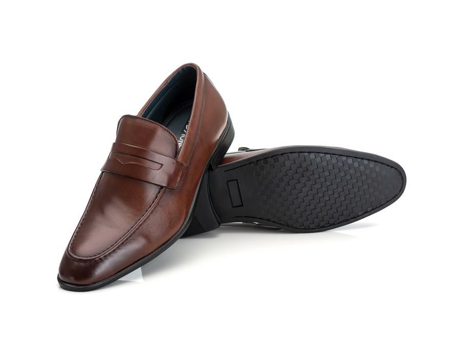 Sapato Social Masculino Loafer em Couro de Carneiro Mouro